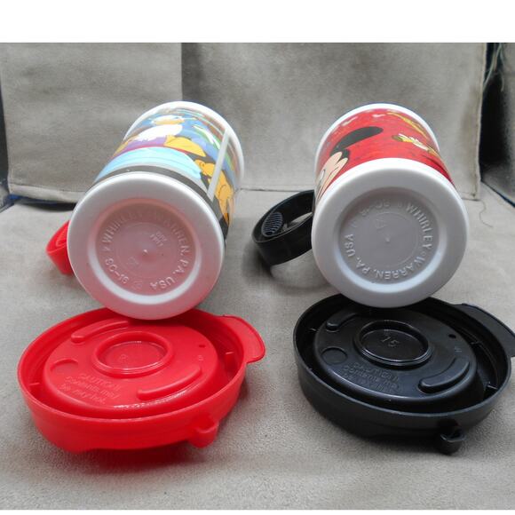 Walt Disney Parks Whirley Travel Mug Resort Souvenir Cup Lot of 2 w/Lids - Picture 8 of 8